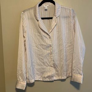 Forever 21 Satin Striped Pajama Set